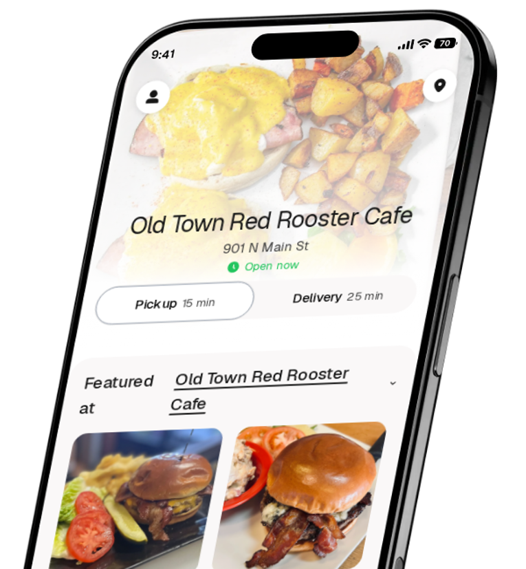 Old Town Red Rooster Cafe app preview