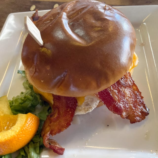 Bacon Egg & Cheddar Sandwich.