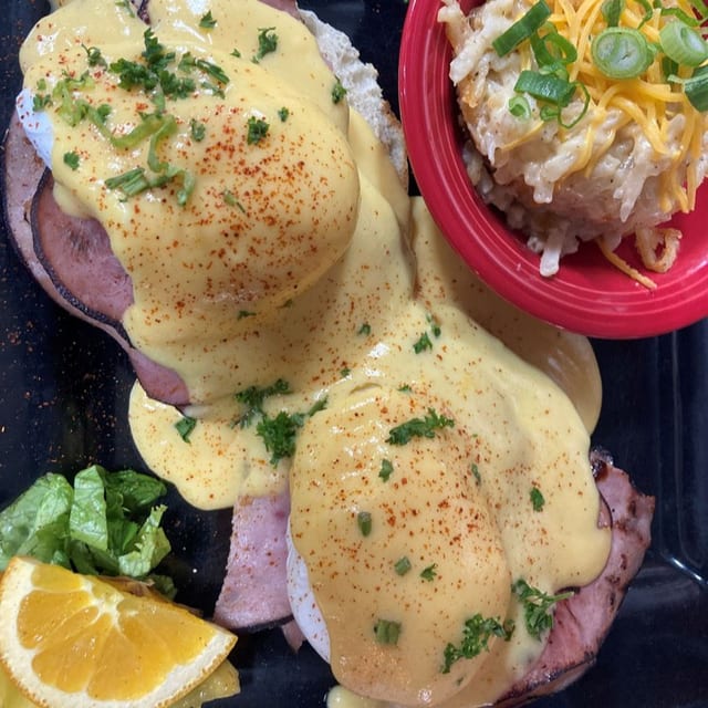 Traditional Benedict.