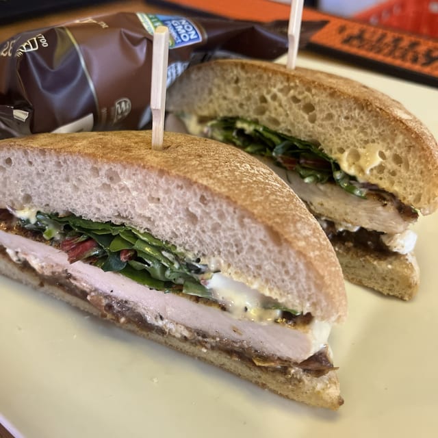Chicken & Goat Cheese Sandwich.