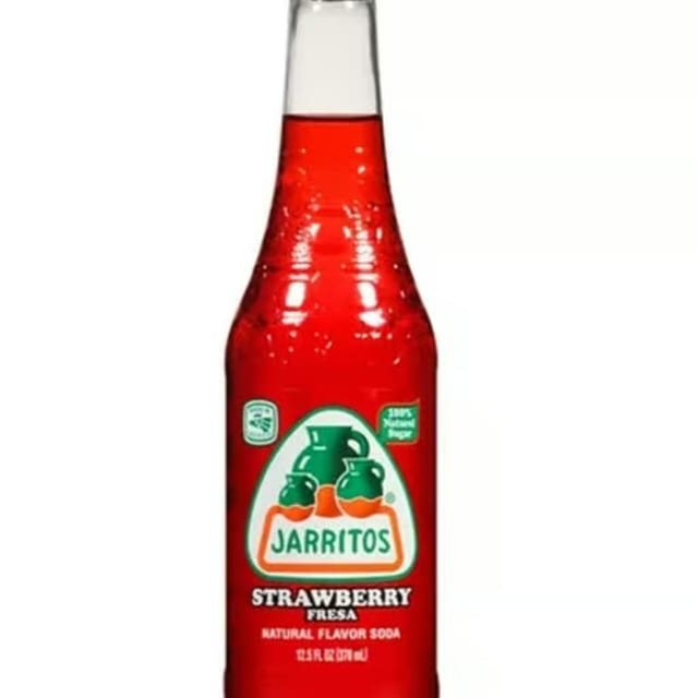 Jarrito's Strawberry Soda.